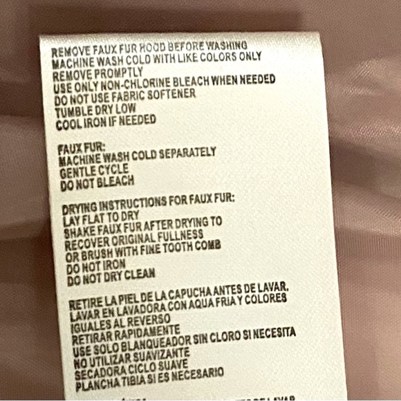 Calvin Klein faux fur hooded puffer coat - Picture 4 of 5